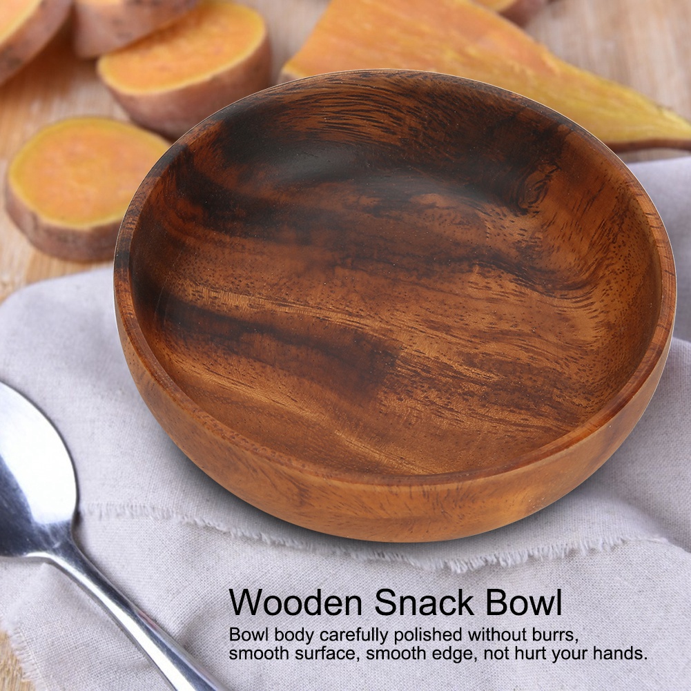 Meal Prep Bowl - Wood Serving Bowls Wooden Snack Dish