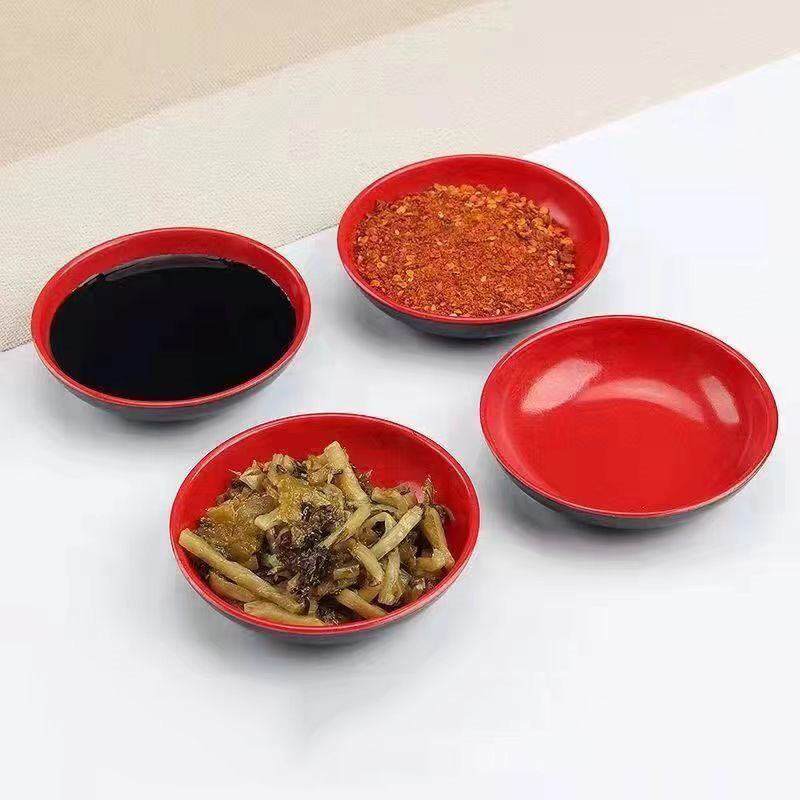 3Pcs Red And Black Round Melam - огляд і ціна Sauce Dipping Cup