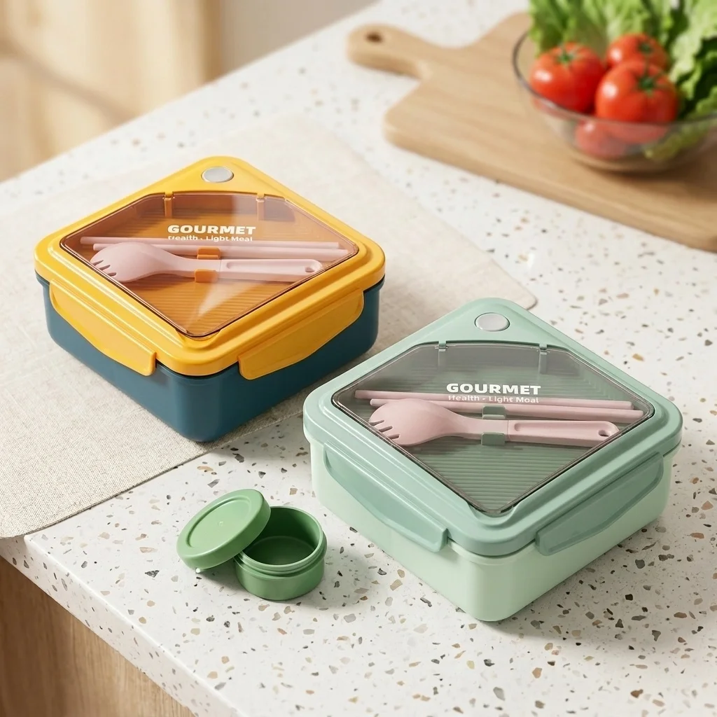 Sealed Plastic Bento Lunch Box - огляд і ціна Meal Prep Or Prep Meal