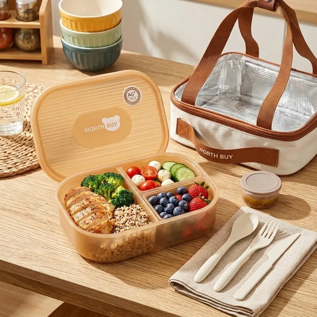 Divided Plastic Bento Box 3 Co - огляд і ціна Meal Prep Or Prep Meal