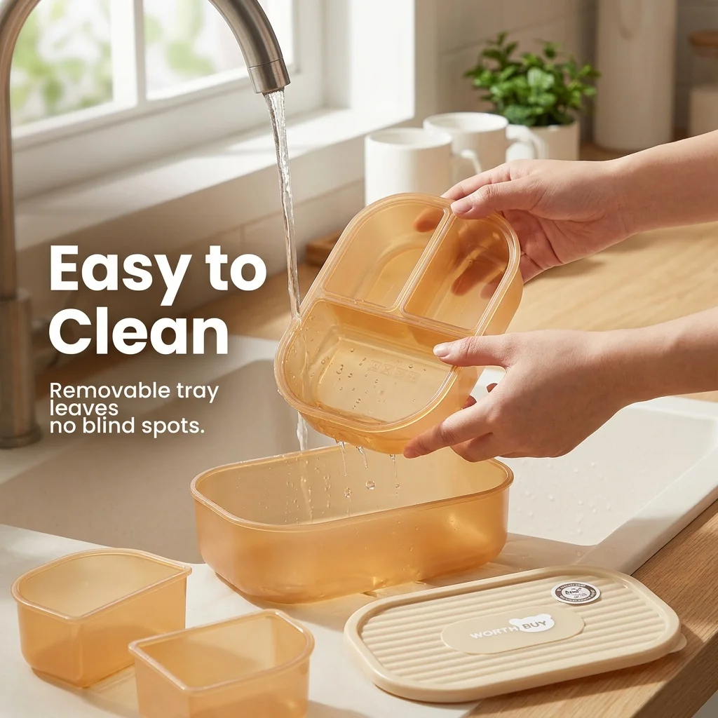 Divided Plastic Bento Box 3 Co - огляд і ціна Meal Prep Or Prep Meal