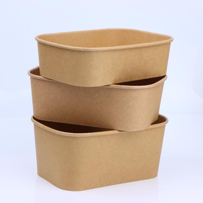 10Pcs Square Disposable Kraft  - огляд і ціна Meal Prep Bowl