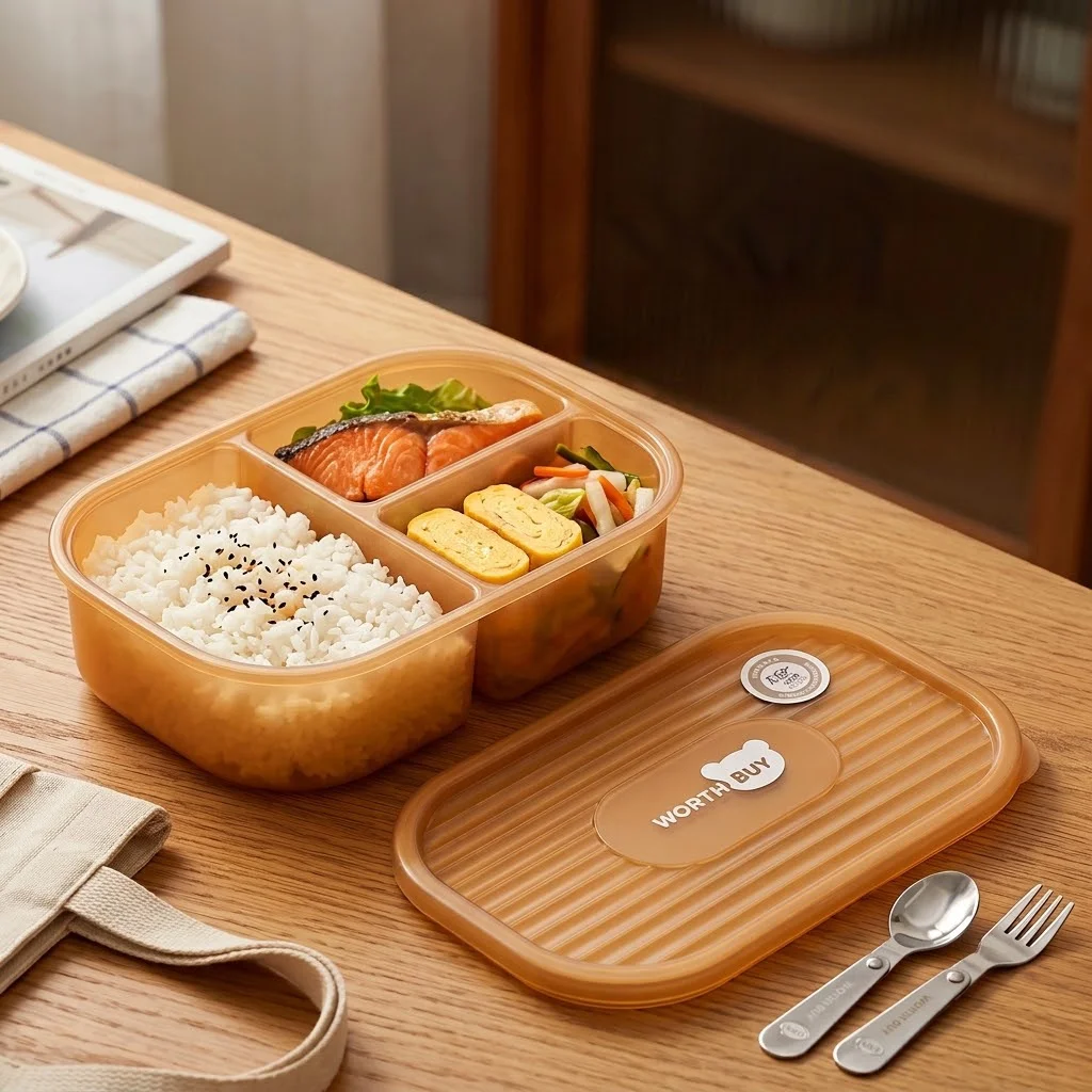 Kids Bento Lunch Box 3 Compart - огляд і ціна Meal Prep Or Prep Meal