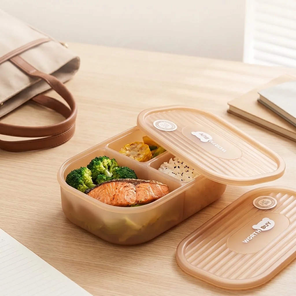 Kids Bento Lunch Box 3 Compart - огляд і ціна Meal Prep Or Prep Meal