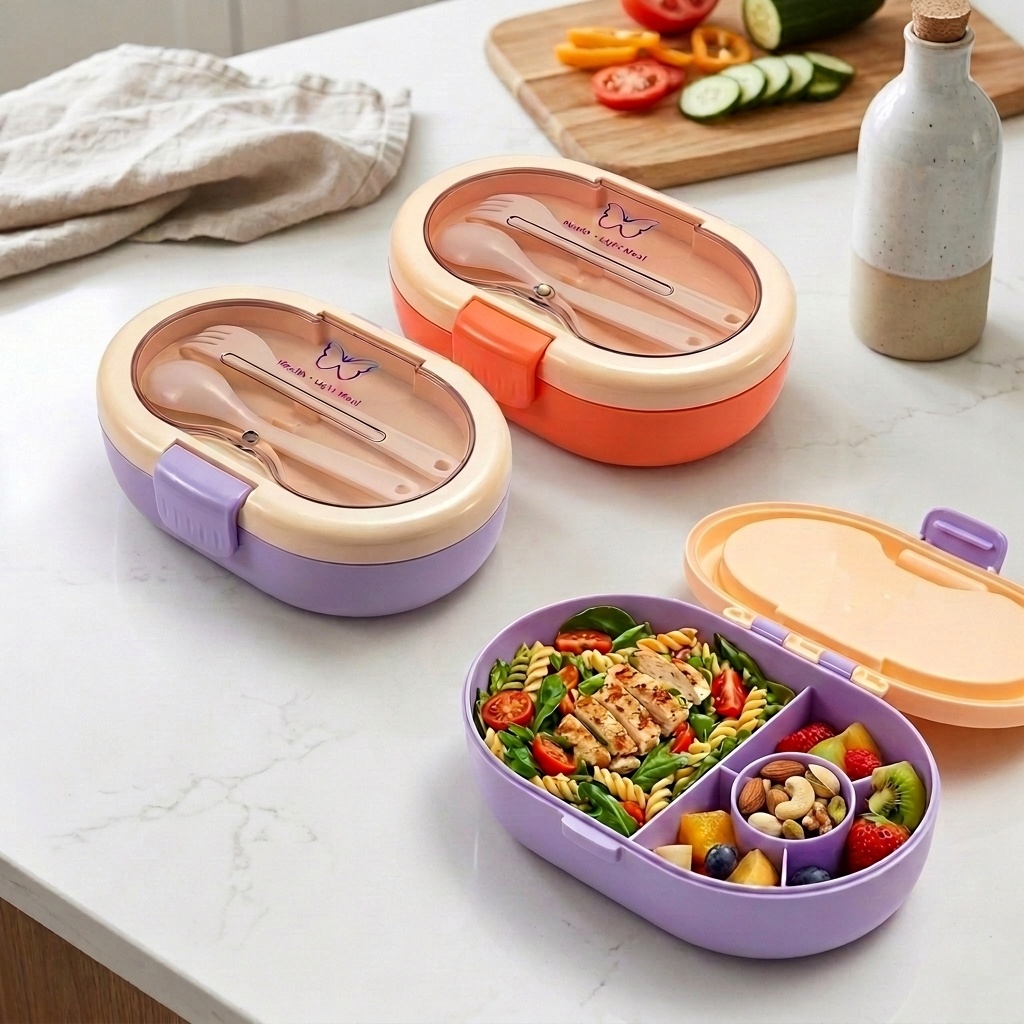 Leakproof Plastic Bento Lunch  - огляд і ціна Meal Prep Or Prep Meal
