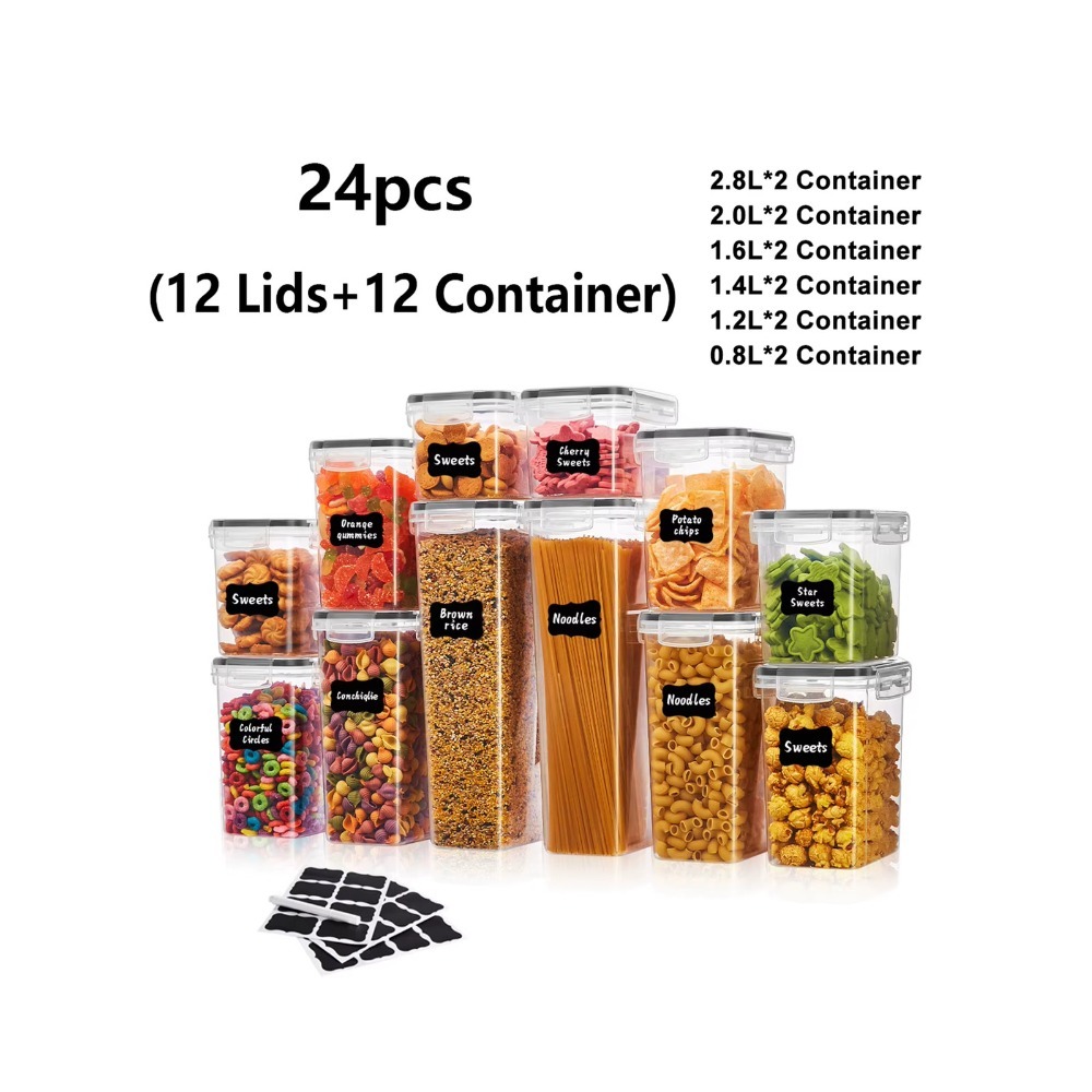 24Pcs Sealed Food Storage Cont - огляд і ціна Meal Prep With Rice
