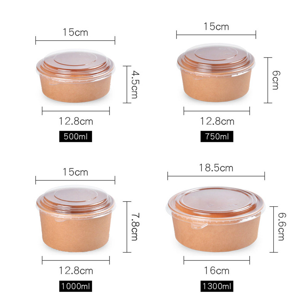 20pcs Kraft Paper Disposable F - огляд і ціна Meal Prep Bowl