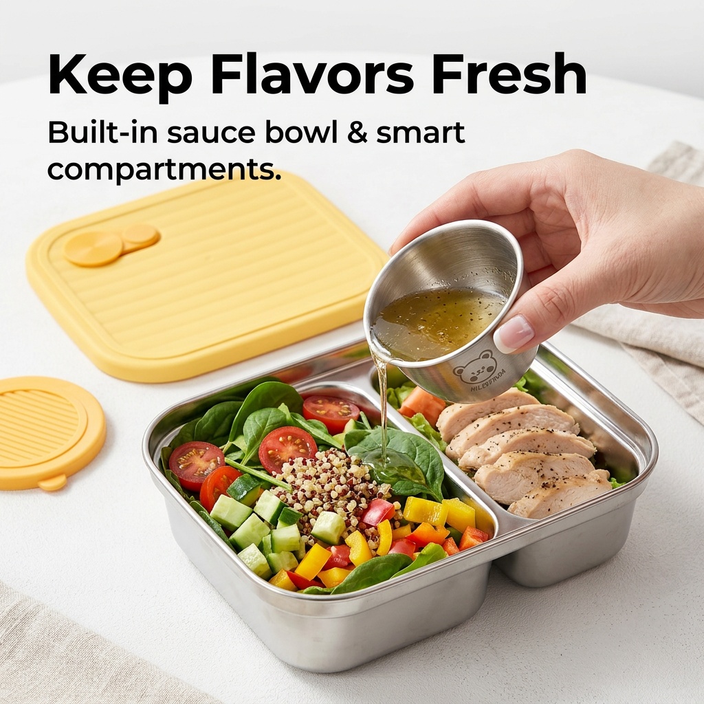 304 Stainless Steel Lunch Cont - огляд і ціна Meal Prep Bowl